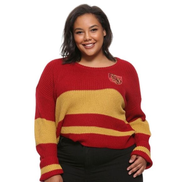Harry Potter Gryffindor Quidditch Plus Size Sweater - Picture 1 of 3